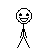 A 5x5 contact sheet of pixel art stick figure animations showing facial expressions, color changes, and fart effects with text overlays.