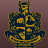Pixelated crest with yellow and dark blue sections, yellow text reading BULLY, and a yellow square with black R and white star on brown background.