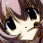A 48x48 pixel buddy icon featuring a close-up of an anime-style character's face on the left and text elements on a black background on the right, arranged in a contact sheet layout with two visible frames.
