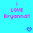 Pixelated cyan background with pink text reading 'i LOVE Bryonna!!' and two purple pixel hearts below.