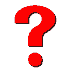 Red question and exclamation mark icons in various shapes on a gray background, with small red dots appearing or disappearing.