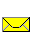 Yellow envelope icon with gray checkered background, showing sequential changes in paper content and position across frames.