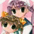 A 48x48 pixel animated buddy icon featuring two anime-style characters on a pink background with "Anime IM" text on the right side of a contact sheet layout.