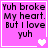 Pixelated text on pink background with white heart symbols changing across frames.