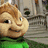 Pixelated character with light brown hair and green shirt on left, green background with yellow text on right.