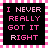 Six identical display pink pixelated text on black backgrounds, framed by pink and white checkered borders