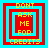 Four identical pixelated frames with red and cyan borders display yellow text reading DON'T ASK ME FOR CREDITS.
