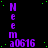 Purple text and green dots on black background with a gray rectangle in the bottom right corner.