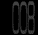 Pixelated grayscale digital display showing four distinct numerical segments arranged in two against a black background