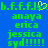 Green pixelated text on blue background with yellow heart symbol replacing the 'o' in 'b.f.f.f.l.s', repeated twice side-by-side.