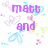 Pixelated text reads 'matt and sam' and 'TRUE LOVE' with pastel hearts and butterflies on white background.
