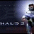 Pixelated image showing a figure in a white shirt holding a glowing object against a dark background with the text 'HALO 3' in blocky letters.