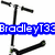 Animated icon shows a black scooter with blue text "BradleyT33" and a green heart symbol over "awesome" text on a white background.