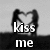Four show a couple forming a heart shape with their arms, each with overlaid text: 'kiss me', 'love me', 'hold me', 'hug me'