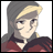 Pixelated anime-style character with blonde hair and red clothing on left, alongside black background with white text "Anime IM" above smaller "COM" on right.