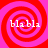 Four identical spiral patterns with red and pink concentric rings, each containing white text reading 'bla bla' on a solid pink background.