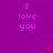 Purple background with repeated 'I love you' text and red heart symbols in a pattern