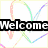 Animated sequence showing a heart, a 'to' text, a blue flower, 'Awesome' text, and a chocolate bar with 'site' text.