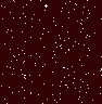 Dark red background with scattered white dots and occasional plus signs, arranged in vertical