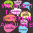 Pixelated image with pink text reading "WE MIGHT TALK IN DIFFERENT LANGUAGE: BUT. WE ALL SAY HELLO!" over colorful speech bubbles on dark background.