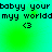 Pixelated text and heart symbols on a green-to-cyan gradient background with subtle light effects.