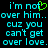 Pixelated cyan text on black background with green heart symbol replacing 'o' in 'not', repeated twice side-by-side.