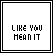 Animated contact sheet of 17 frames showing a pixelated text-based icon with 'smile' and 'LIKE YOU MEAN IT' text in varying opacity states on white backgrounds.