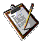 identical clipboard icons with a pencil, each showing subtle pixel-level variations across frames