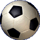 Six soccer balls arranged in two of three, each with black pentagons on a white hexagonal pattern, displayed against a gray background