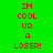 Green background with red pixelated text reading "IM COOL UR A LOSER!" in two vertical , with pink horizontal bars covering parts of the text in different frames