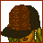 Pixelated cartoon character in brown outfit with visible cleavage across multiple frames, accompanied by repeated text "brown suga" on white backgrounds.