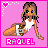 Pixel art contact sheet showing two animated frames of a female character in white top and brown shorts against pink background with heart symbol.