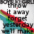 A pixelated image with text overlays and a rainbow-colored shape on a white background.
