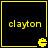 Four identical square display yellow text and symbols on black backgrounds with yellow borders