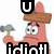 Pixelated pink cartoon character with brown sombrero, gray mushroom prop, and bold black-and-white text overlays.
