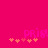 A bright pink background features the word 'PRIS!' in pixelated text with orange hearts below, animated to shift horizontally.