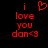 Red pixelated text and heart symbol on black background, with one version showing a heart above 'i' and another showing 'i' alone.