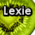Six circular green icons with kiwi fruit slices, each displaying a name in white text with black outlines.