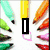 A split- digital image with colorful pencil illustrations on the top half and a textured envelope background below, featuring bold text elements