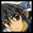 Static 48x48 pixel icon showing a close-up of an anime-style character's face with dark hair and large eyes, rendered in low-resolution pixel art style.