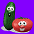 A 50x50 pixel animated buddy icon featuring anthropomorphic vegetable characters on a purple background with green text reading "Original Icons .com" on the right side.