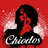 Pixelated red background with a black silhouette of a person holding a red guitar, white smoke-like effects on both sides, and stylized text at the bottom.