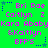 Green background with repeated pink text and blue star icons arranged in a pattern