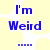 Blue pixelated text on a yellow and white patterned background with a gray rectangle in the bottom right corner.