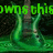 Green pixelated text reading 'DOWNSCHIE' above a dark forest scene with two glowing green vertical beams and a central brown tree trunk.
