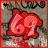A 48x48 pixel animated buddy icon featuring a red cartoon pig with the number '69' on its side, displayed in two frames showing slight animation changes against a gray stone background.