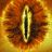 A 48x48 pixel buddy icon featuring a golden eye symbol on the left and "LORD OF THE RINGS" text with "THE FELLOWSHIP OF THE RING" below it on the right, both rendered in metallic gold lettering against textured backgrounds.