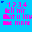 identical pink text phrases on a blue background with scattered stars, each phrase reading "1234 tell me that u luv me more"