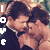 Four show a couple kissing with 'I LOVE' text on the left; top-left and bottom-left are static, top-right is animated with the woman's head moving slightly right