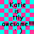 Pixelated text on a checkered background with animated overlay changes